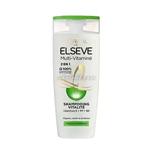 Shampoing vitalité pour cheveux normaux, Multi-vitaminé 2 en 1, Elseve