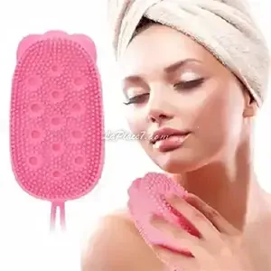 Brosse de bain moussante en silicone et éponge