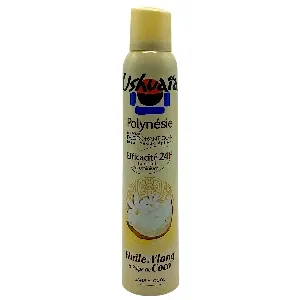 Déodorant pour femme pour peaux épilées, Huile d'ylang et pulpe de coco, Sans alcool et sans sel d'aluminium, 24H, Polynésie, Ushuaia, 200ml