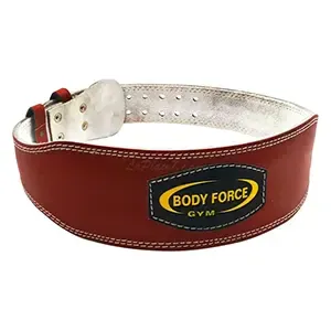 Ceinture lambaire de musculation en cuir, Body force