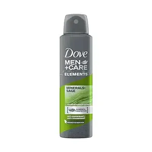 Déodorant en spray pour homme, Anti-Transpirant 48h, Mineral+sage, Elements, Men+care, Dove, 250ml