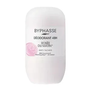 Déodorant à bille pour femme, Anti-tâches, 48h, Rosée du Matin, Byphasse, 50ml