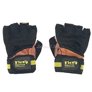 Gants de sport en tissu et en sky, Demi-doigts, Flexy sport international