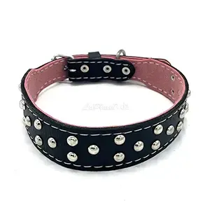 Collier à clous en cuir pour chien, 60cm