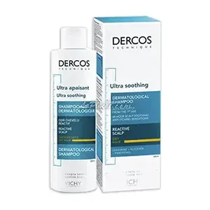 Shampoing dermatologique ultra apaisant pour cheveux secs, Vichy, Dercos