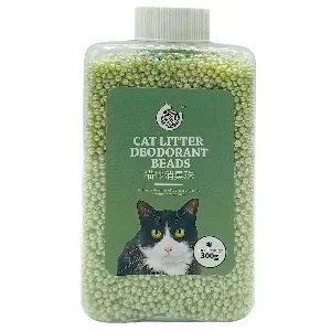 Déodorant en perles pour litière de chat, 300g