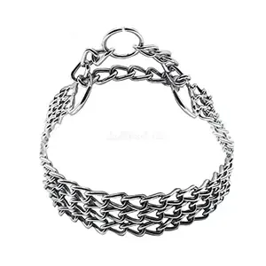 Collier en métal  pour chien, Chaîne triple, Semi-étrangleur, Gt Pet