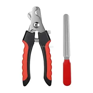 Lime et ciseaux à ongles animaux, Outils de toilettage, Rouge