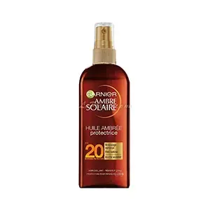 Huile ambrée bronzage pour peaux claires, FPS20, Ambre solaire, Garnier