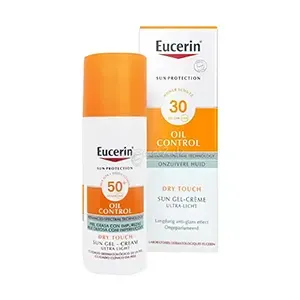 Protection solaire Gel-crème pour peau à imperfections, Oil control, SPF50+, Eucerin, 50ml