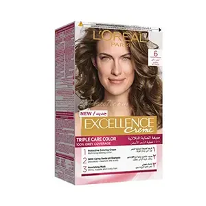 Coloration pour cheveux, Excellence crème, l'Oréal, 6 Blond foncé
