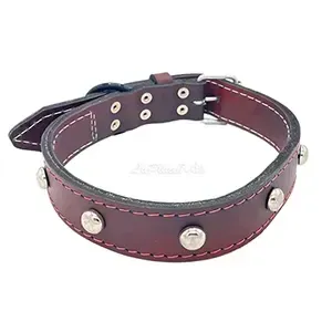 Collier à clous en cuir pour chien, 70cm