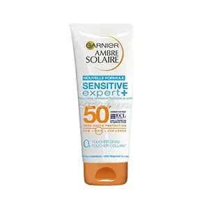 Lait solaire protecteur pour peaux clairs sensibles et intolérantes au soleil, Sensitive expert+, Ambre solaire, Garnier