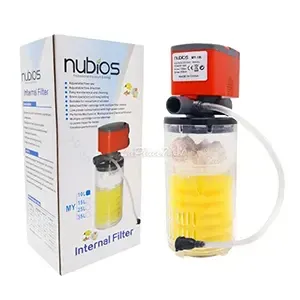 Pompe de filtration d'aquarium avec éponge et tuyau, Nubios, My 10L