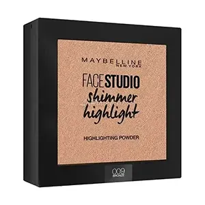 Poudre visage Highlighter face studio, shimmer highlighting, Maybelline, 009 Bronze, 9g