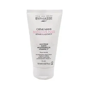 Crème mains nutritive répare et adoucit pour peau sèche, Nutritive plus, Byphasse, 150ml