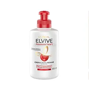 Crème coiffante pour cheveux, Cheveux peignés, Base de keratine, Elvive, L'Oréal