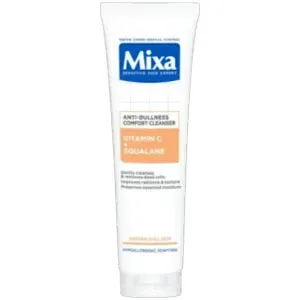 Gel nettoyant visage pour peaux irrégulières, Vitamine C et Squalane, Confort anti-teint terne, Mixa, 150ml