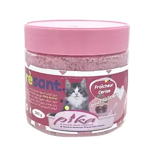 Désodorisant pour litière de chat fraîcheur cerise , Pika Animal, 300g