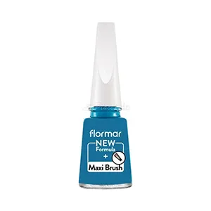 Vernis à ongles new formula, Maxi brush, Flormar, 450 Blue industry