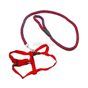 Harnais et laisse en tissu pour petit chien, 1M