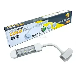 Lampe à pince en cristal pour aquarium, Eb Coco, J-120, 4w, 13cm