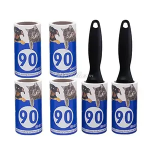 Pack de 6 brosses à charpie anti poils, Lint roller