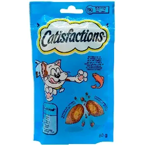 Friandises pour chat au saumon, Catisfactions, 60g