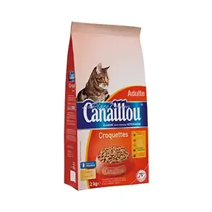 Croquettes pour chat adulte à la volaille et aux légumes, Canaillou, 2 kg