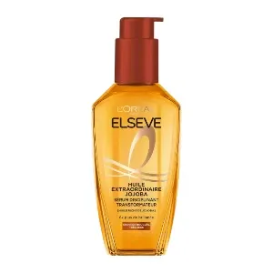 Sérum disciplinant transformateur pour cheveux bouclés, très secs, Huile extraordinaire de jojoba, Elseve, L'Oréal, 100 ml