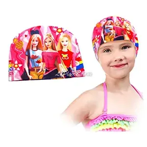 Bonnet de bain de natation pour fille, Barbie
