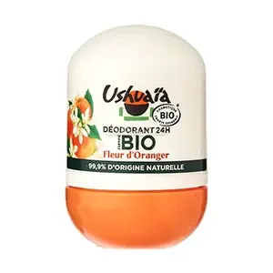 Déodorant à bille pour femme au fleur d'Oranger, Certifié Bio, 24h, Ushuaia, 50 ml