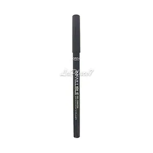 Crayon gel eyeliner waterproof, 24H, Infaillible, L'Oréal, 001 Back to black