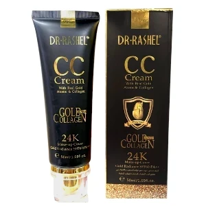 CC Crème, Unifie le teint et couvrre les imperfections, Gold et Collagen, Dr.Rashel, 50ml