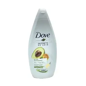 Gel douche à l'huile d'avocat et extrait de calendula, Sans sulfate, Rituel revigorant, Secrets de soin, Dove, 500ml