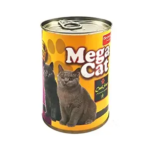 Paté pour chat adulte à la dinde et aux légumes, Mega Cat, Canistar, 400g