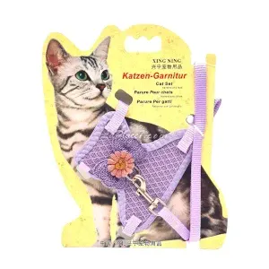 Harnais et laisse pour chat en dentelle, Pet Outlet, 1m