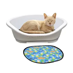 Lit pour chat en plastique avec coussin