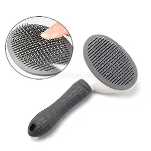 Brosse ronde professionnel pour animaux avec bouton de nettoyage, Suitable for all, Cleanpet's