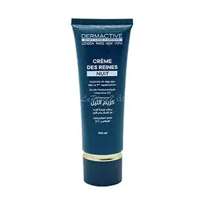 Crème de nuit hydratante, Crème des reines à l'acide hyaluronique vitamine C, Dermactive, 100ml