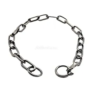 Collier en métal maille noir pour chien