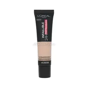 Fond de teint liquide, Infaillible, Matte cover, L'Oréal, 145 Beige rosé