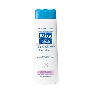 Lait de toilette pour peaux délicates des bébés et adultes, Hypoallergénique, Mixa, 300ml