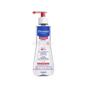 Eau nettoyante pour bébé apaisante, Sans rinçage, Visage et siège, Mustela