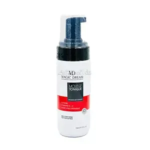 Mousse tonique nettoyante pour tout type de peau, A la caféine, Vitamine C +E et l'acide hyaluronique, Magic dream, 150ml