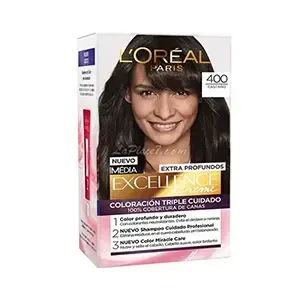 Coloration pour cheveux, Excellence crème, l'Oréal, 400 Châtain