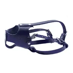 Muselière réglable en cuir pour Chien