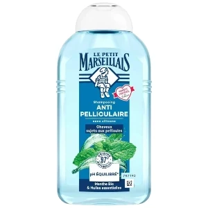 Shampooing anti-pelliculaire pour cheveux sujets aux pellicules, Huiles essentielles et menthe BIO, Le Petit Marseillais, 250ml