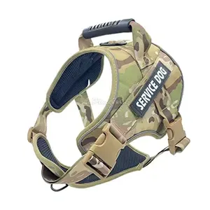 Harnais en tissu pour chien, Motif militaire, Service dog, XL