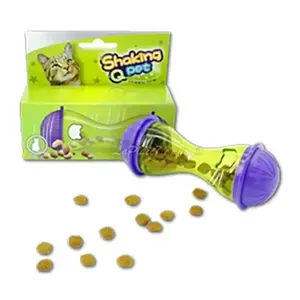 Jouet interactif distributeur de croquettes pour chat, Shaking Q Pet